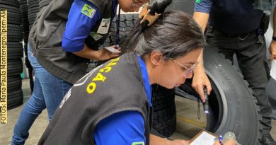 Operação “Pneus Importados” reprova e interdita pneus importados em Manaus