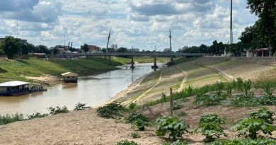 Rio Acre baixa 61 centímetros em duas semanas e atinge segundo menor nível para junho nos últimos 10 anos