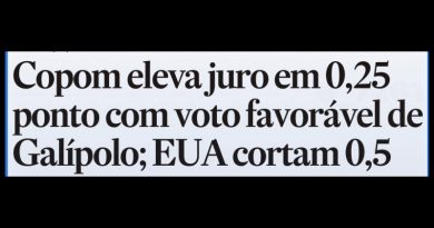 Copom eleva juro em 0,25 ponto com voto favorável de Galípolo; EUA cortam 0,5,diz o  Estadão